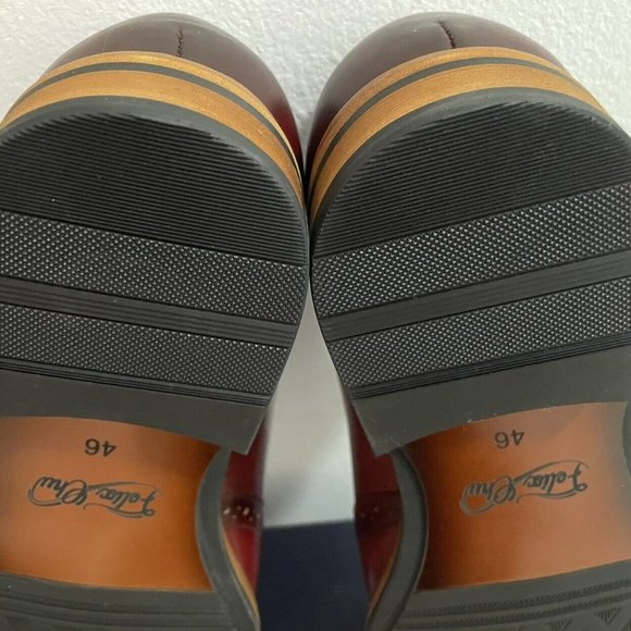 NEW!!! FELIX CHU WINGTIP BROGUE BURNISHED REDWOOD LEATHER SHOES US 12 EU 46 - Picture 11 of 15